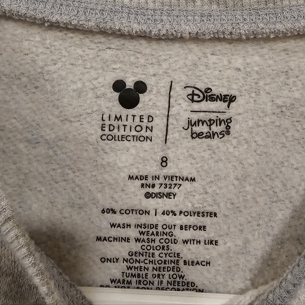 Minnie Mouse Sweatshirt Dress Girls 8 Limited Edition Disney Sequins Tunic - Picture 8 of 11